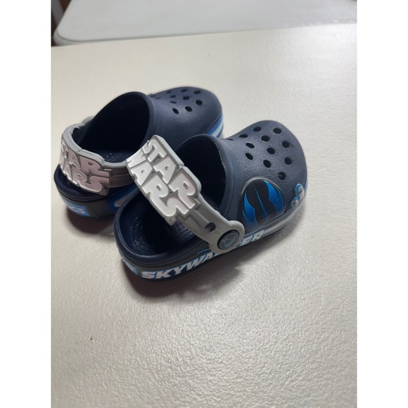 Crocs Star Wars Skywalker Clog Kids Size 6 C Navy Blue 15 cm - Picture 3 of 12